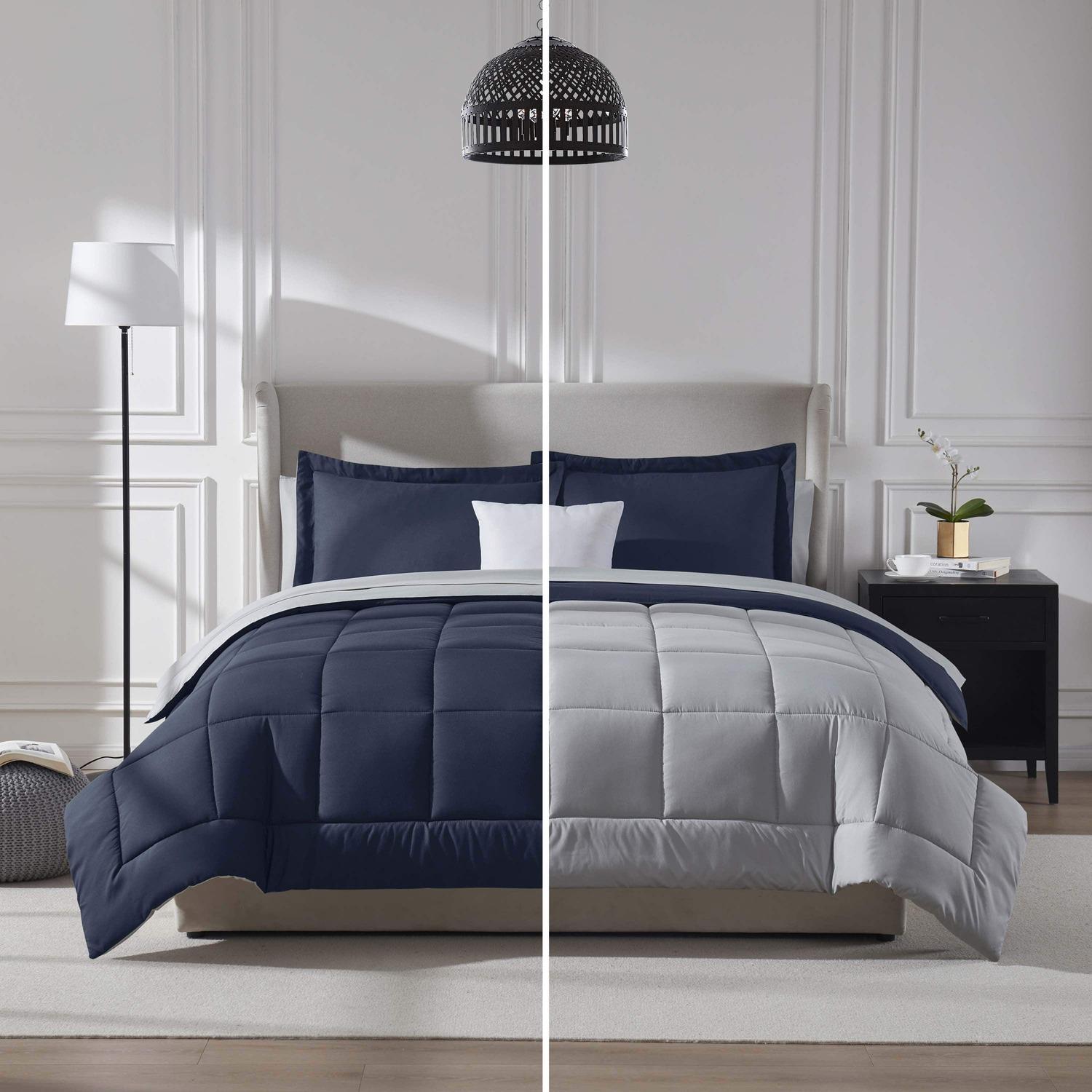 Bed in a Bag - Navy/Light Grey
