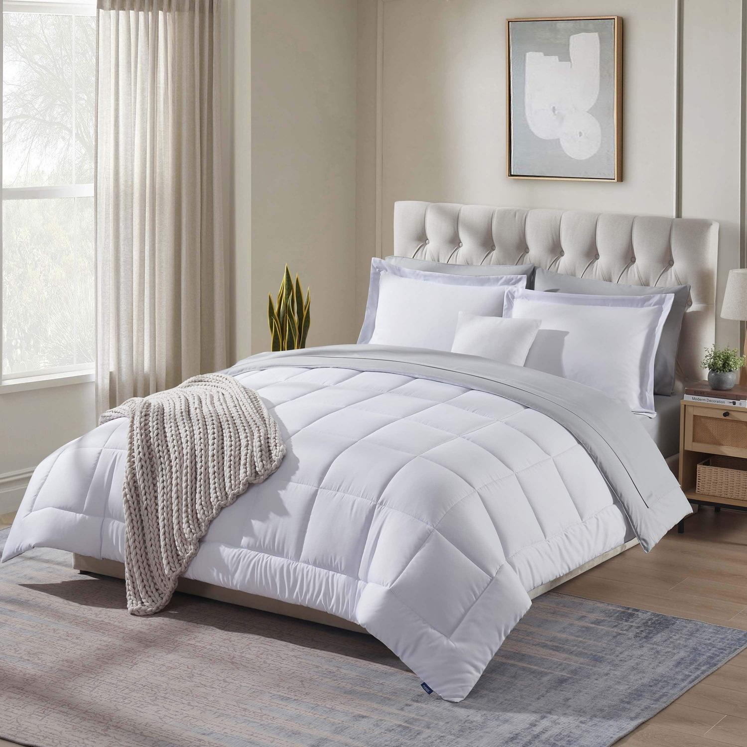 Bed in a Bag - White/Light Grey