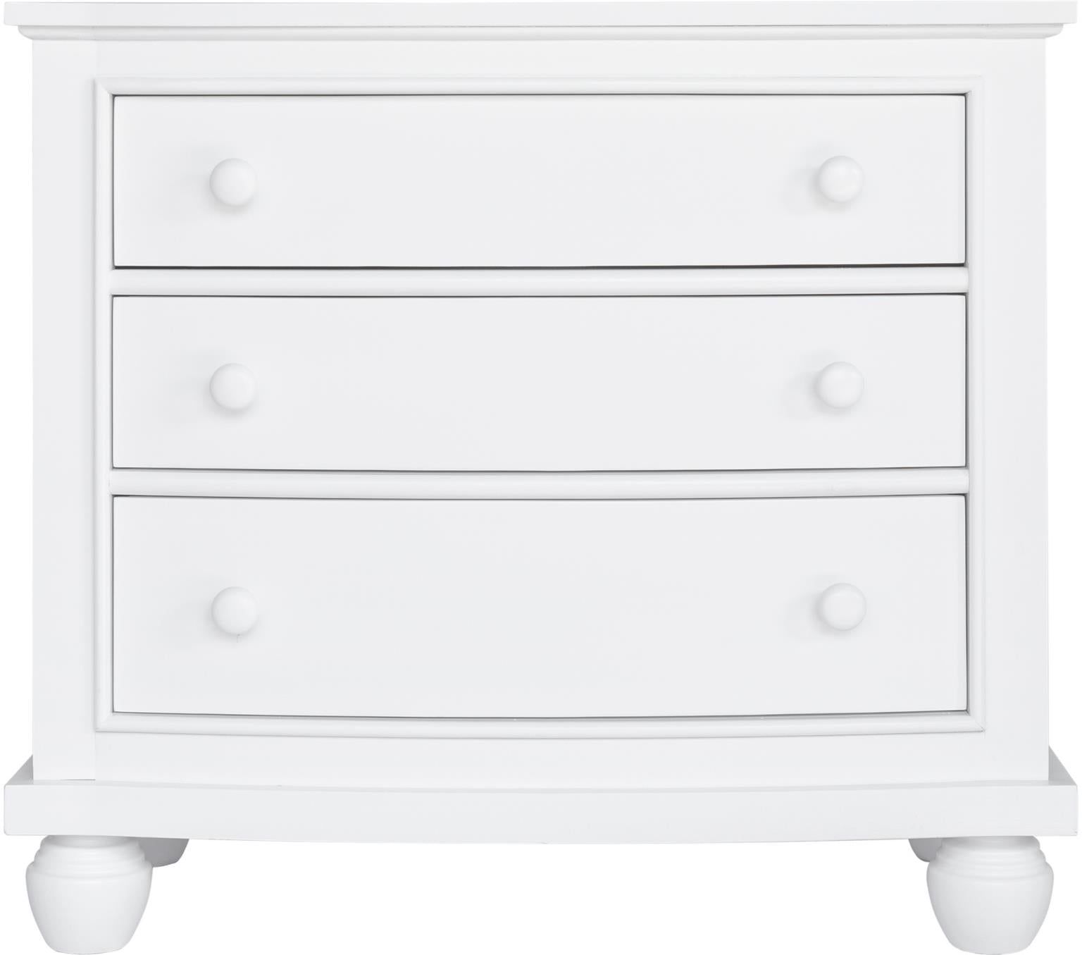 Nantucket 3 Drawer Nightstand (White)