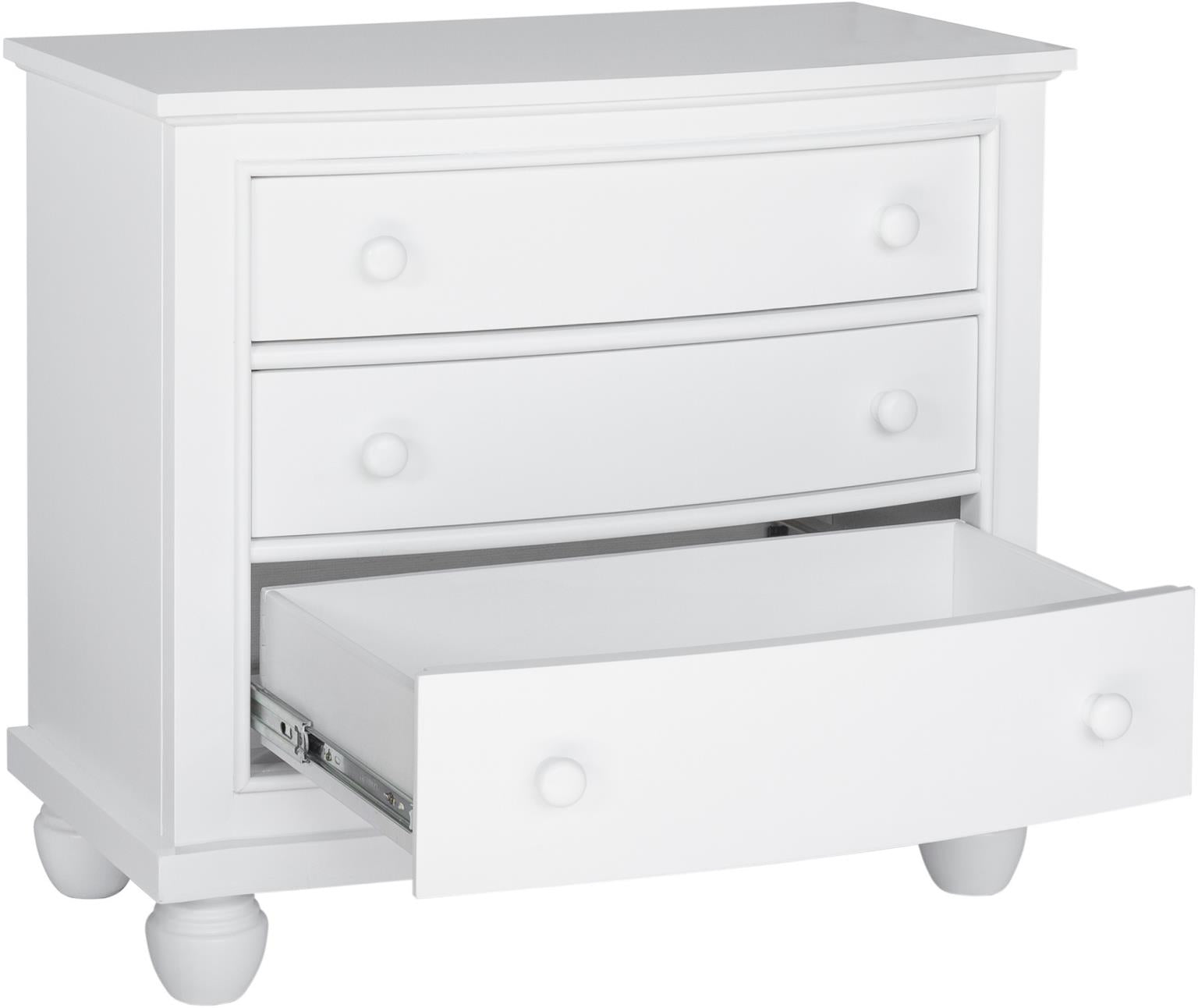 Nantucket 3 Drawer Nightstand (White)