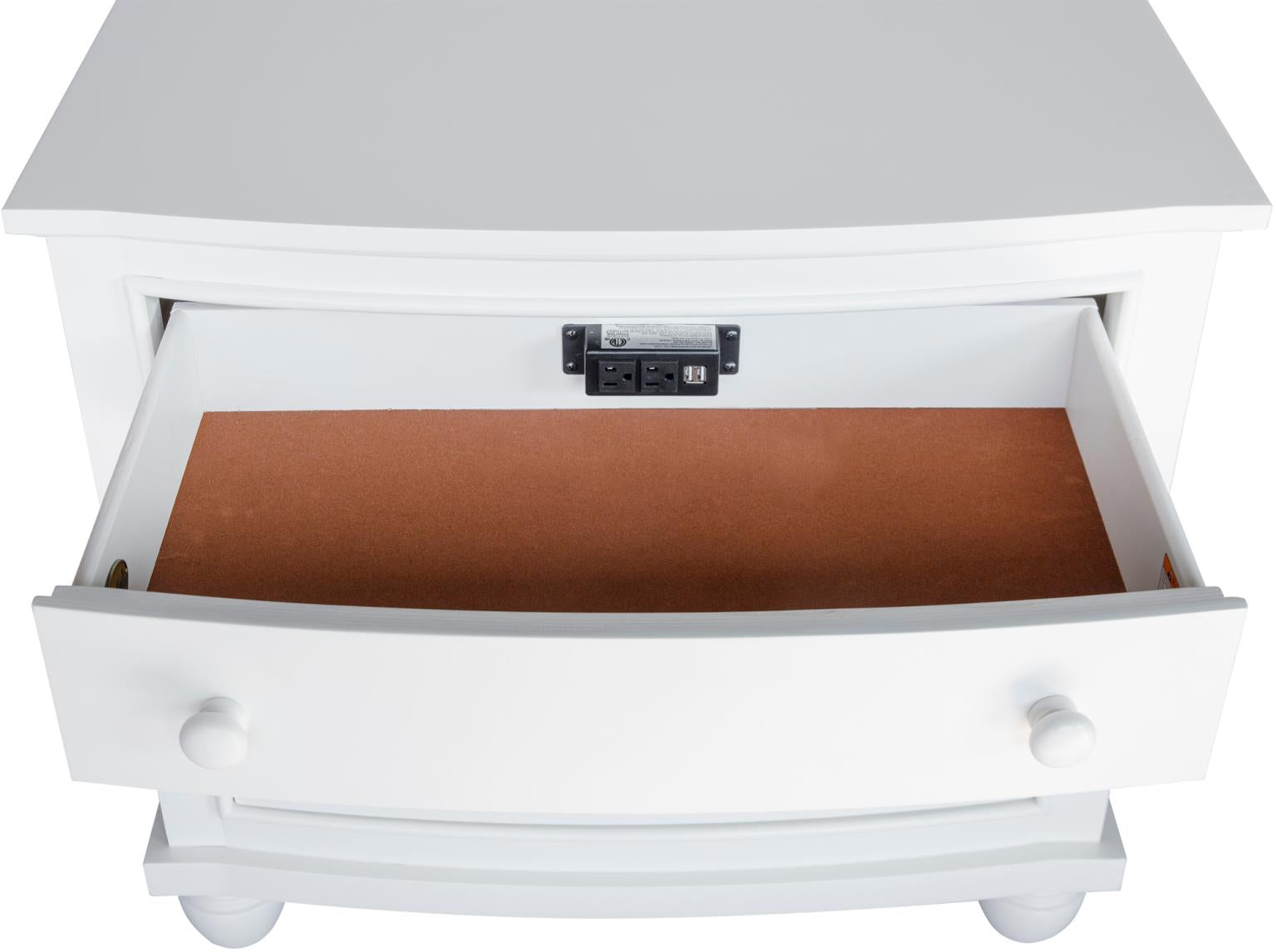 Nantucket 3 Drawer Nightstand (White)