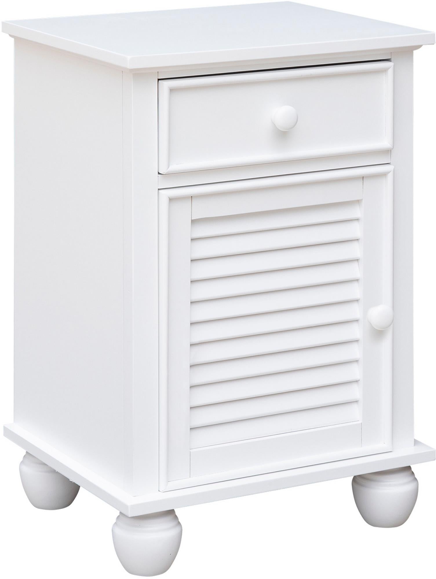Nantucket Door Nightstand (White)