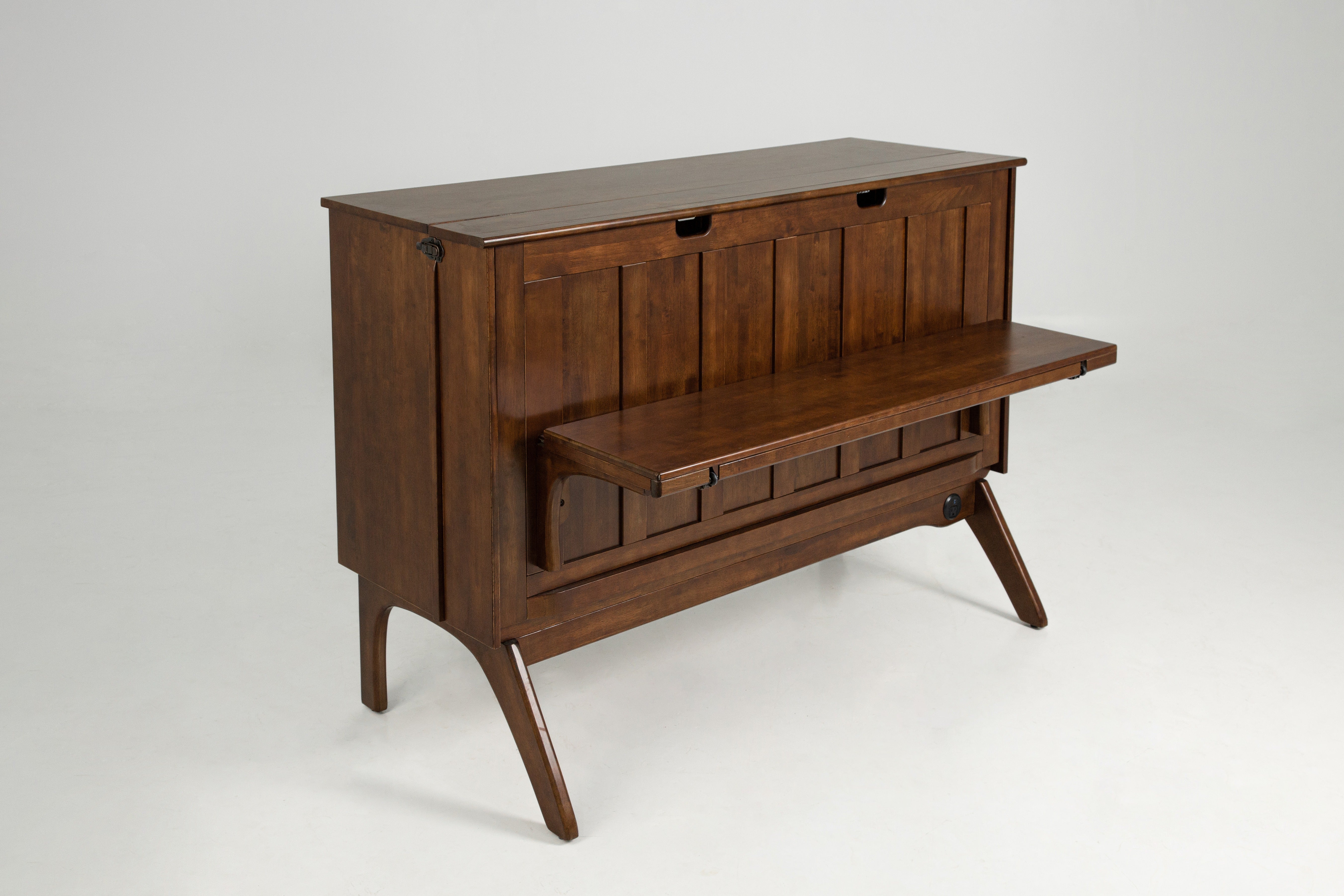 Mykonos Murphy Desk Bed in Black Walnut, view 2 | Atlantic Fine Furniture, Melbourne FL