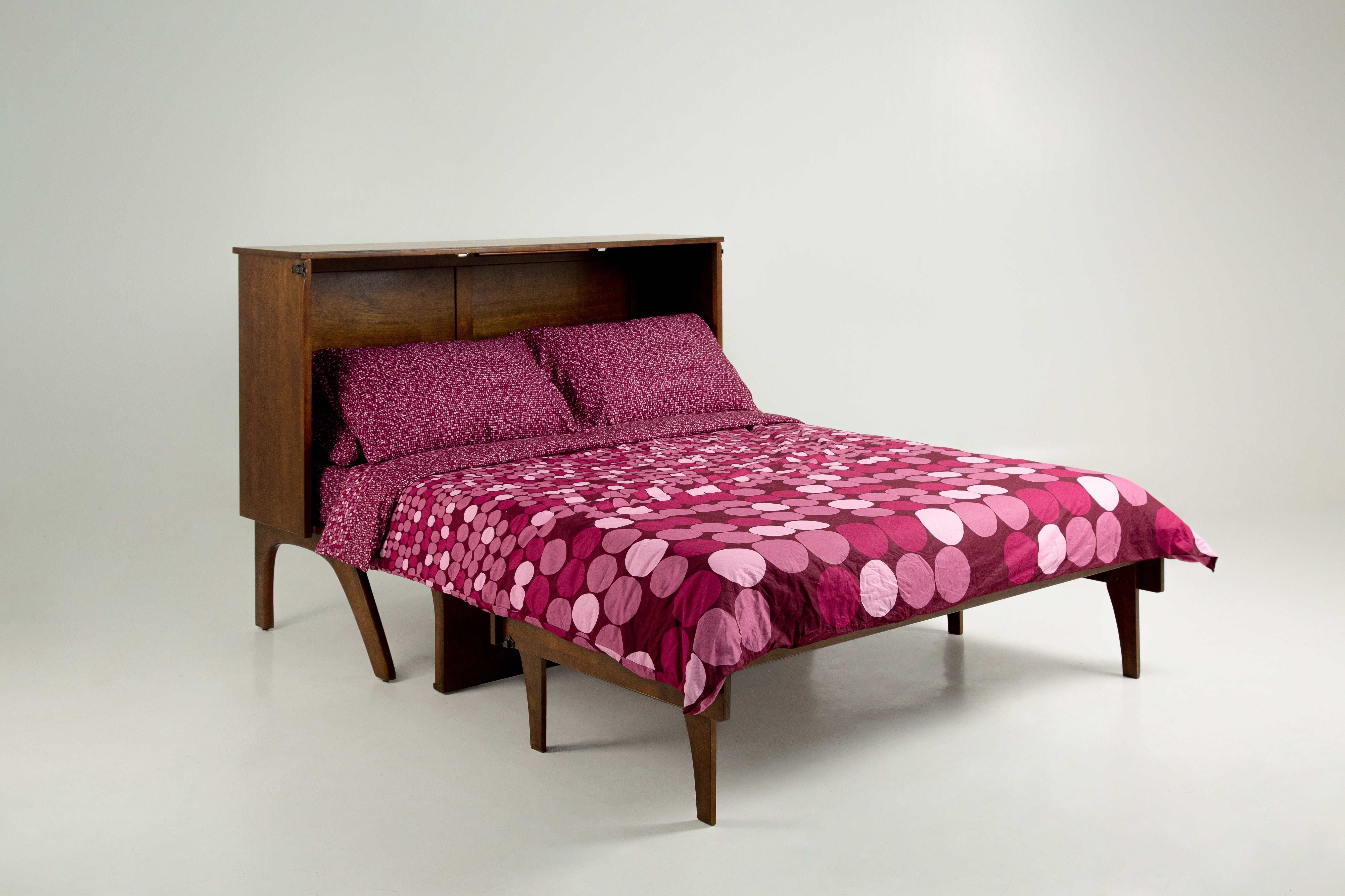 Mykonos Murphy Desk Bed in Black Walnut, view 4 | Atlantic Fine Furniture, Melbourne FL