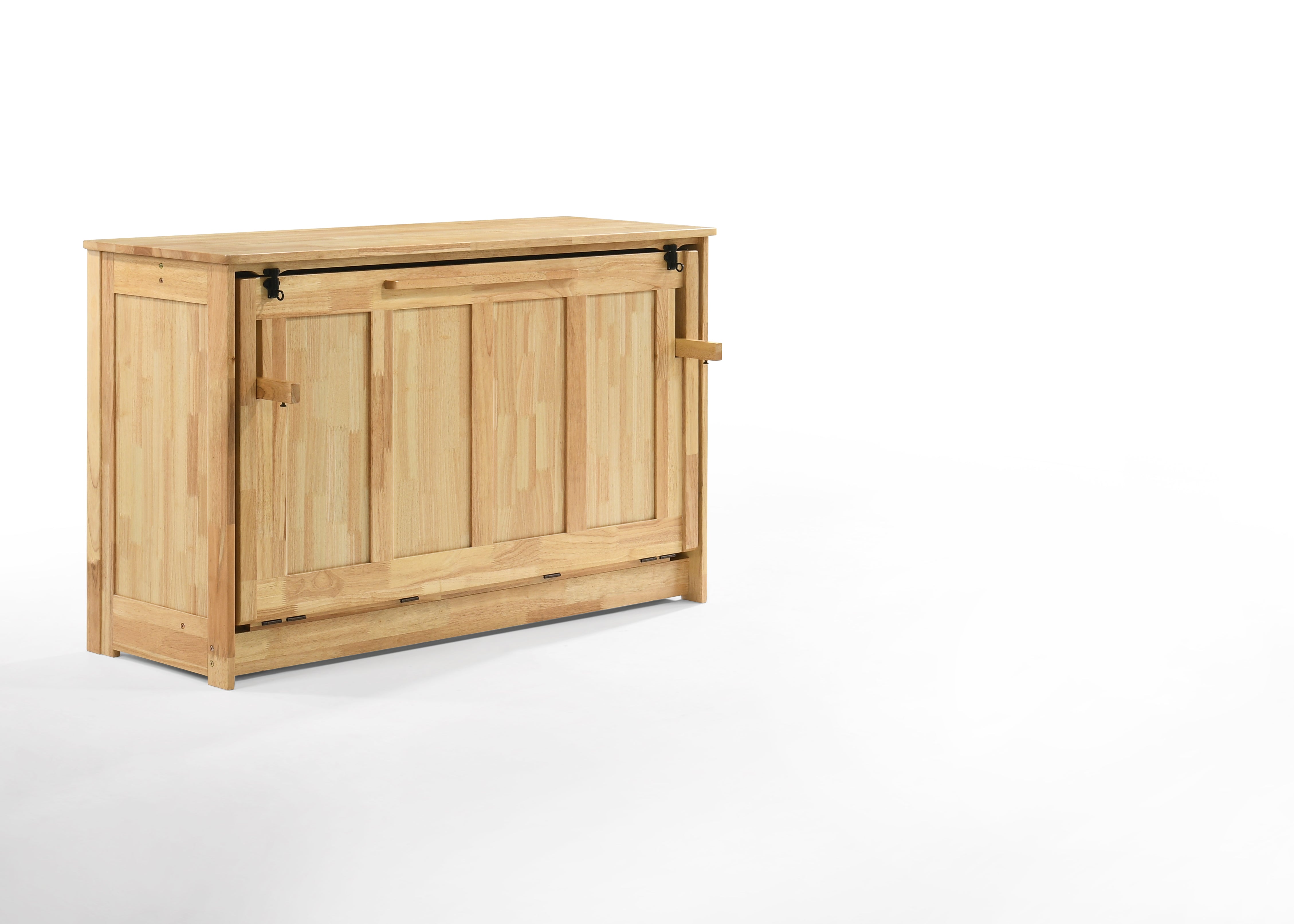 Orion Murphy Cabinet Bed, Full in Natural, open | Atlantic Fine Furniture, Melbourne FL