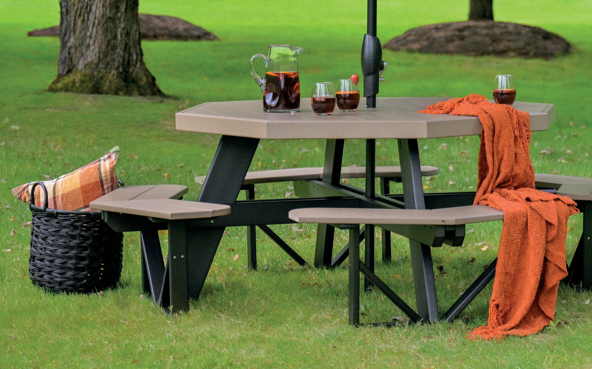 LuxCraft Octagon Picnic Table