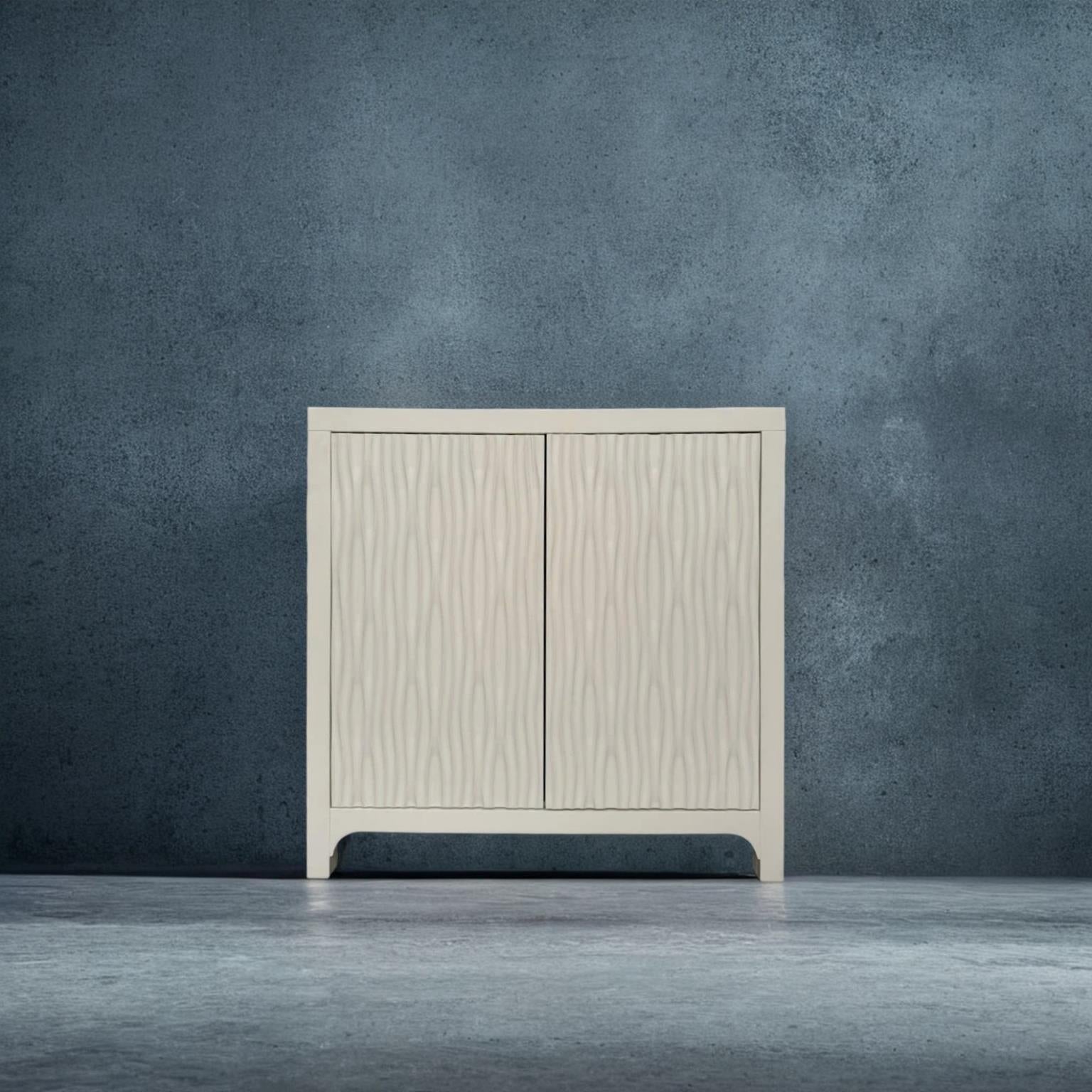Palisades 2-Door Bunching Credenza. White finish