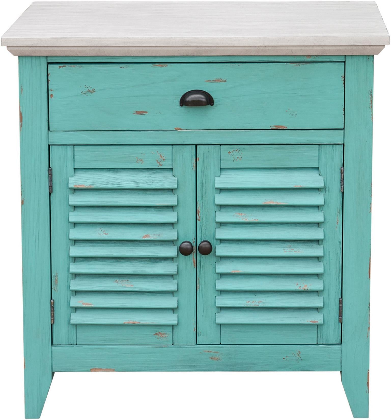 Rosalyn Bedside Chest (Ocean Green)