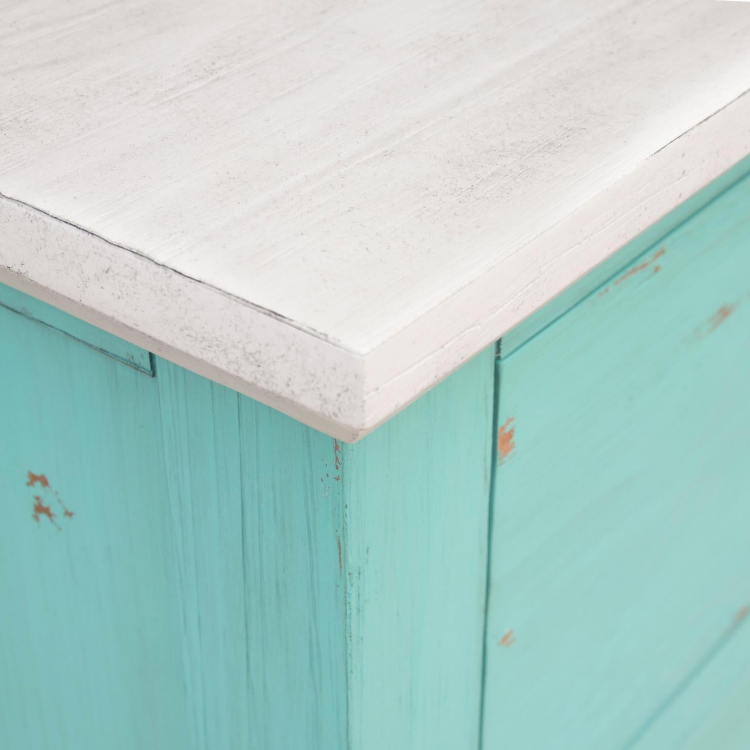 Rosalyn Bedside Chest (Ocean Green)