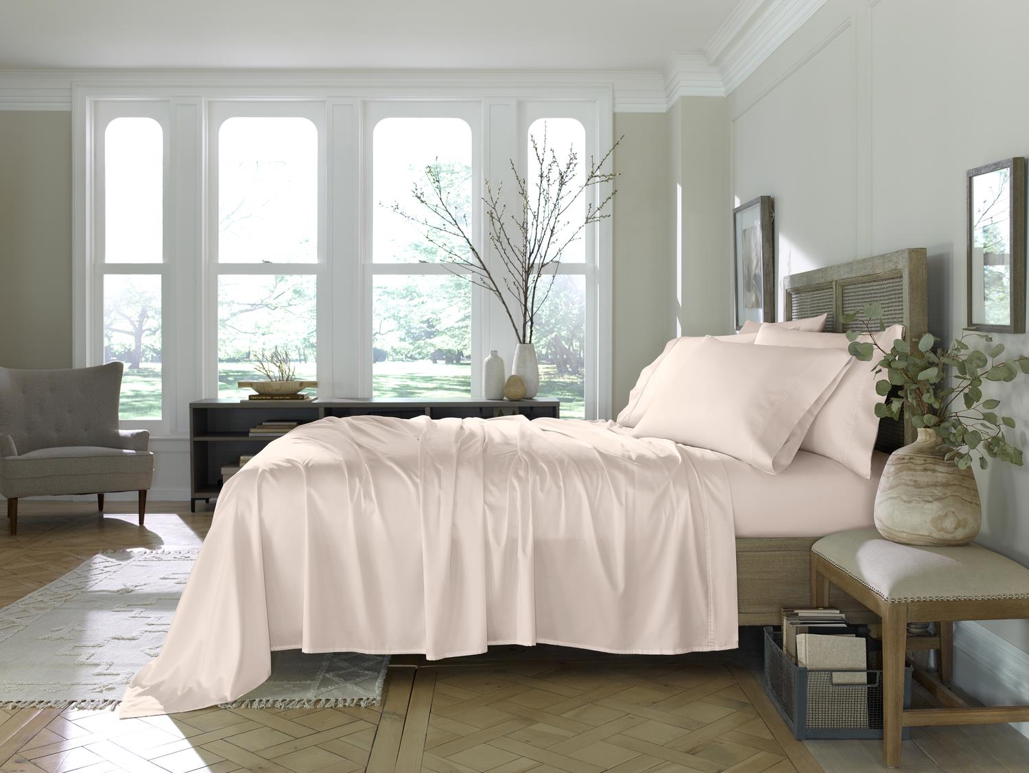 Eucalyptus Sheet Set - Blush