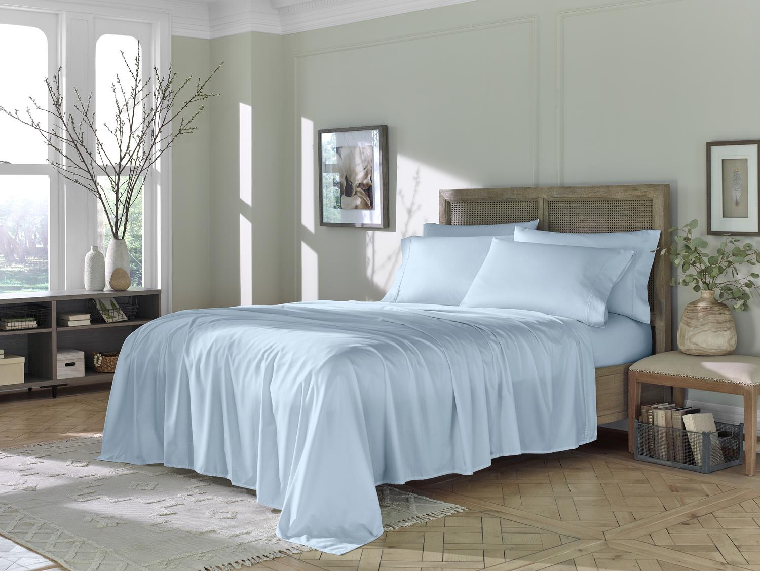 Eucalyptus Sheet Set - Powder Blue