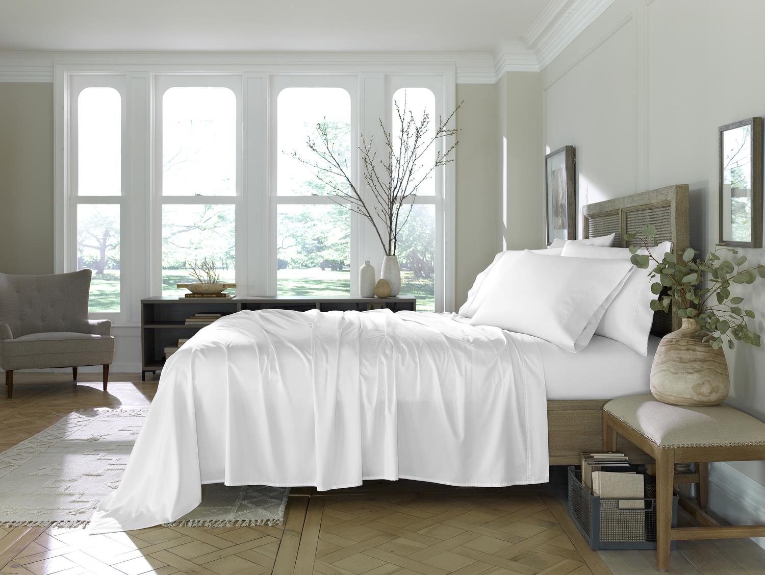Eucalyptus Sheet Set - White