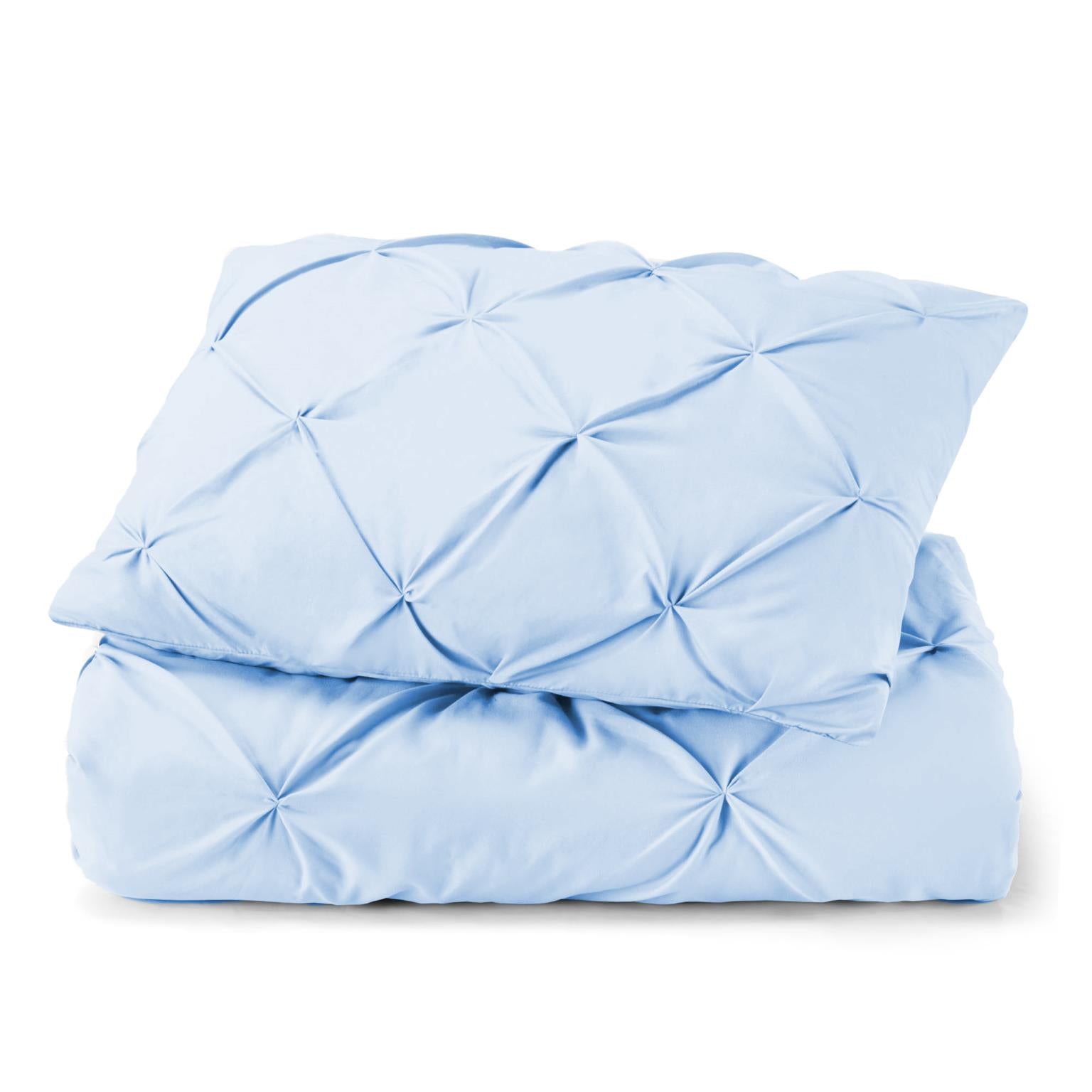 Tranquility Pinch Pleat Comforter with Matching Pillow Shams