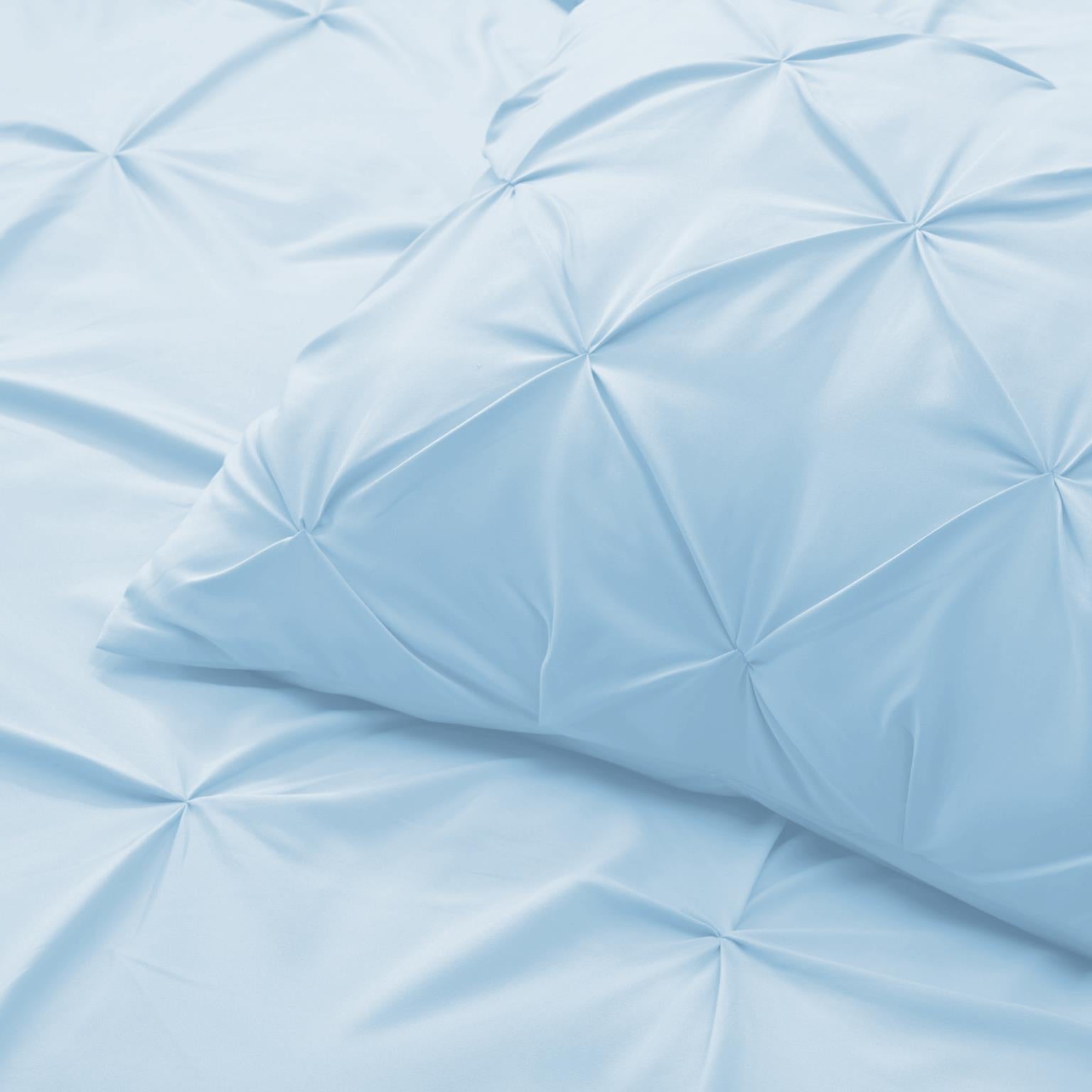 Tranquility Pinch Pleat Comforter with Matching Pillow Shams