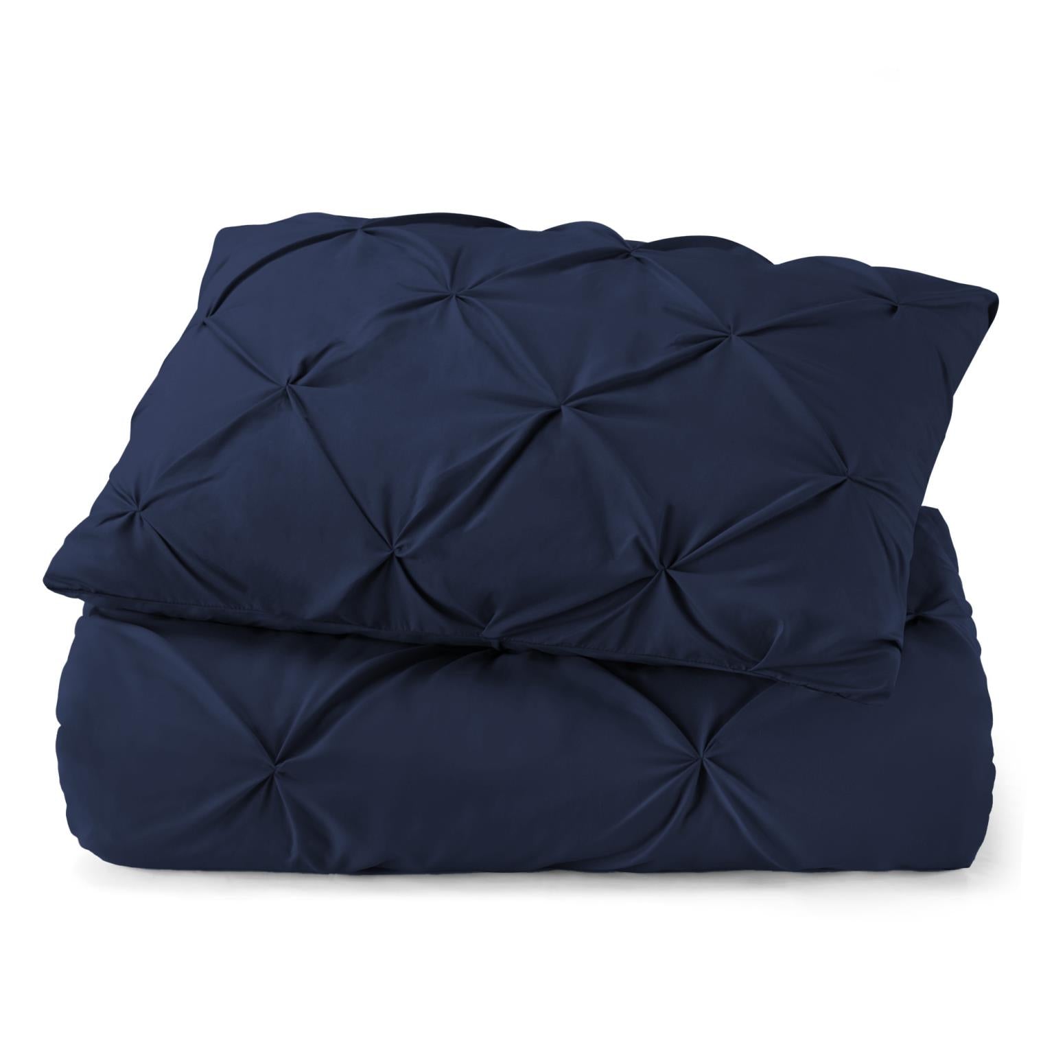 Tranquility Pinch Pleat Comforter with Matching Pillow Shams