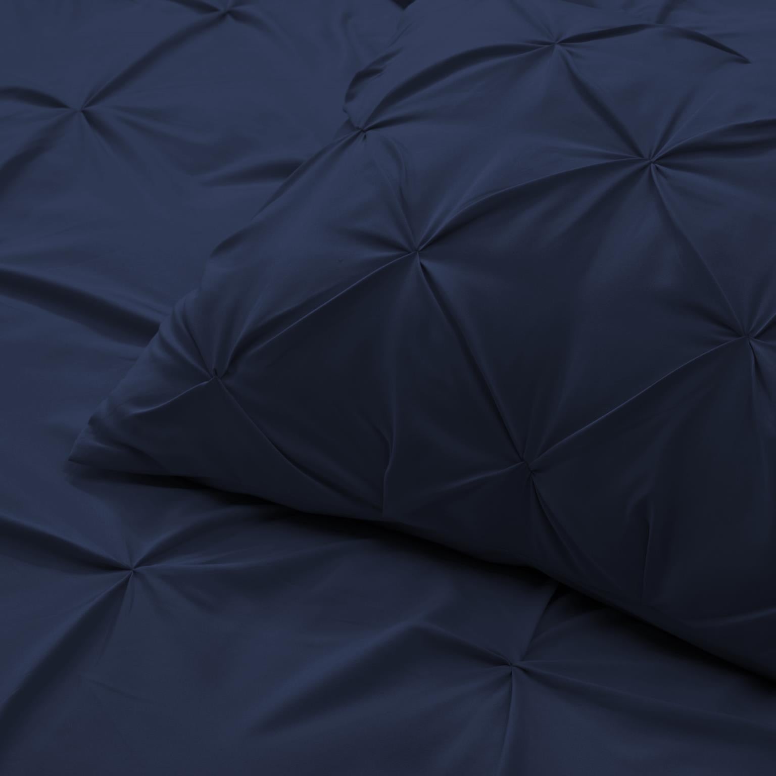 Tranquility Pinch Pleat Comforter with Matching Pillow Shams