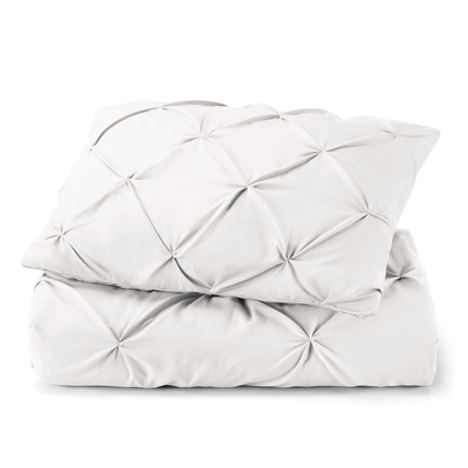 Tranquility Pinch Pleat Comforter with Matching Pillow Shams