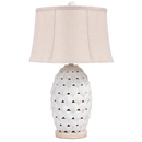 Shell Table Lamp, Soft Round Shade