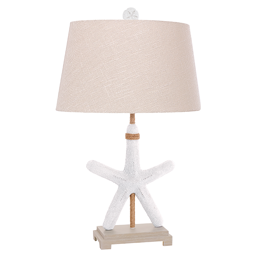Starfish Rope Table Lamp -Antique White