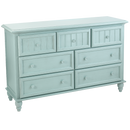 Sea Haven 7 Drawer Dresser - Glacier Blue