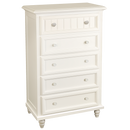 Sea Haven 5 Drawer Chest - White
