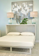 Savannah Queen Size Murphy Cabinet Bed - Monaco White