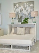 Savannah Queen Size Murphy Cabinet Bed - Monaco White