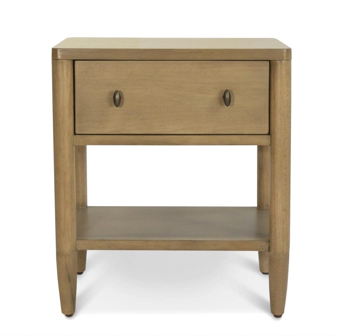Chatham 1 Drawer Nightstand w/ USB A + C. Warm Maple Finish