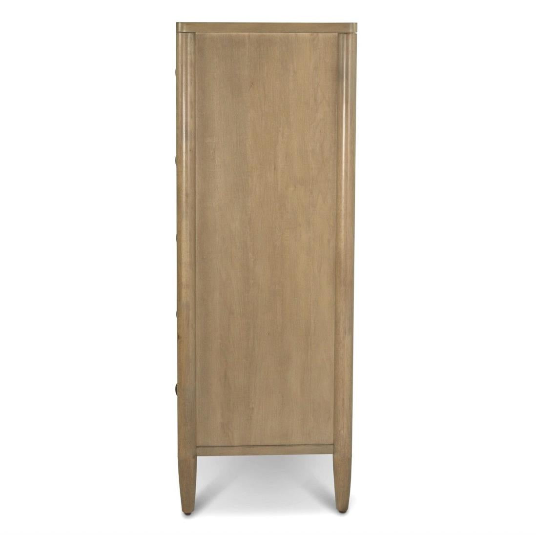 Chatham 5 Drawer Chest. Warm Maple Finish