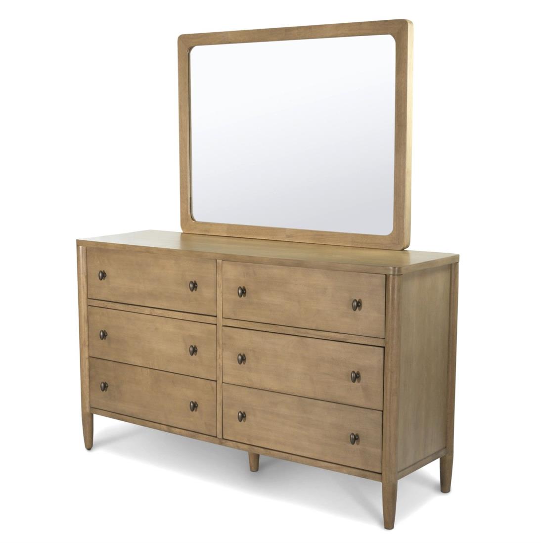 Chatham 6 Drawer Dresser. Warm Maple Finish