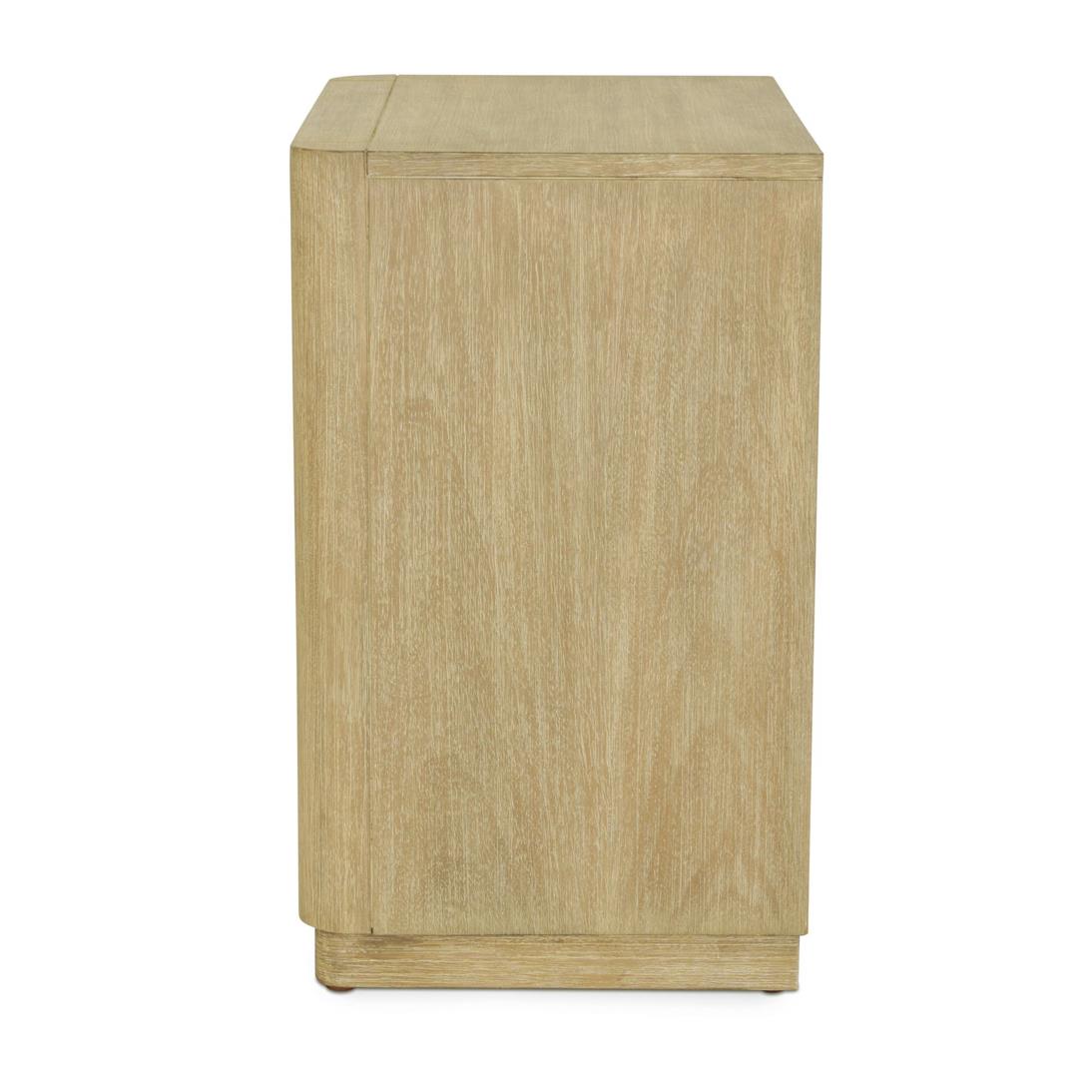 Hyde Park 2 Drawer Nightstand w/ Power. Weathered Natural Finish