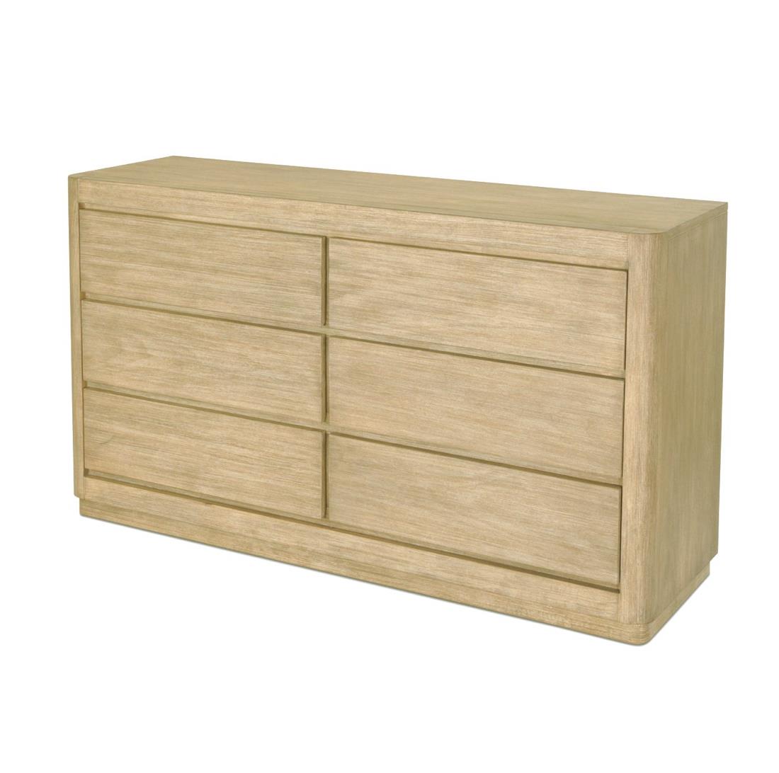 Hyde Park 6 Drawer Dresser. Weathered Natural Finish