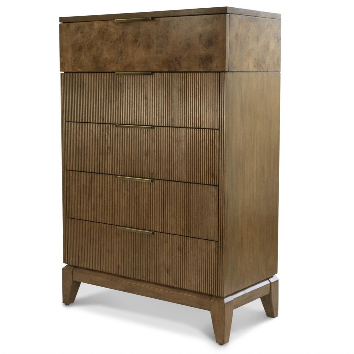 Manhattan Valley 5 Drawer Chest Mappa Burl and