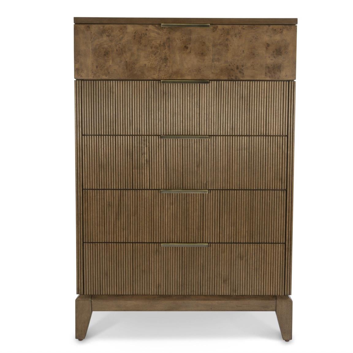 Manhattan Valley 5 Drawer Chest Mappa Burl and