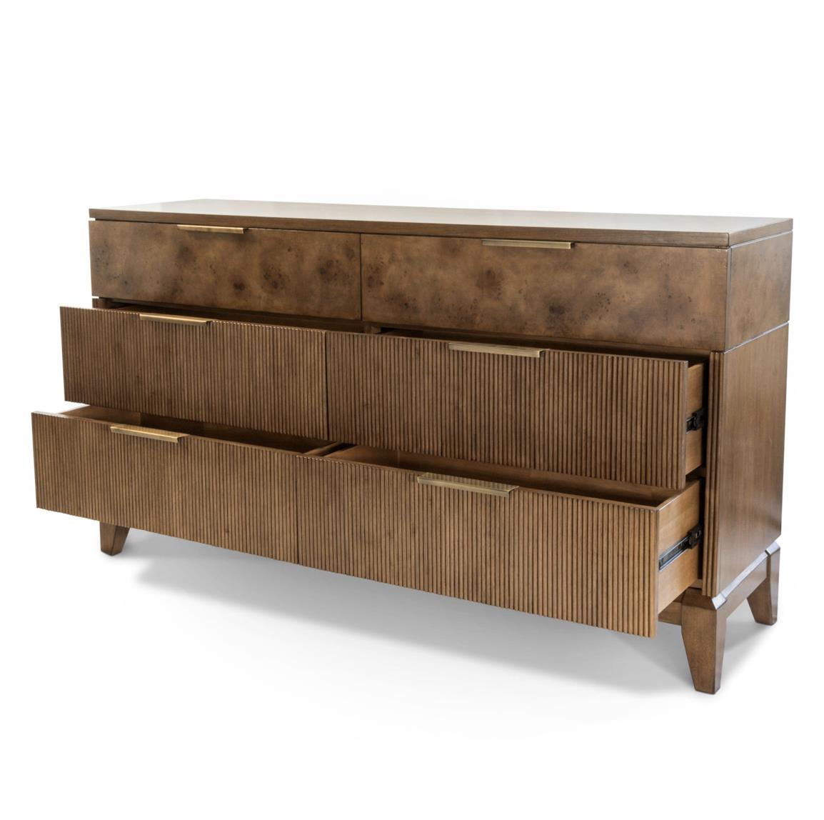 Manhattan Valley 6 Drawer Dresser Mappa Burl and