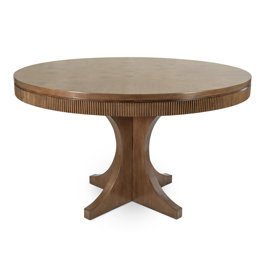 Manhattan Valley 50" Round Table Mappa Burl and