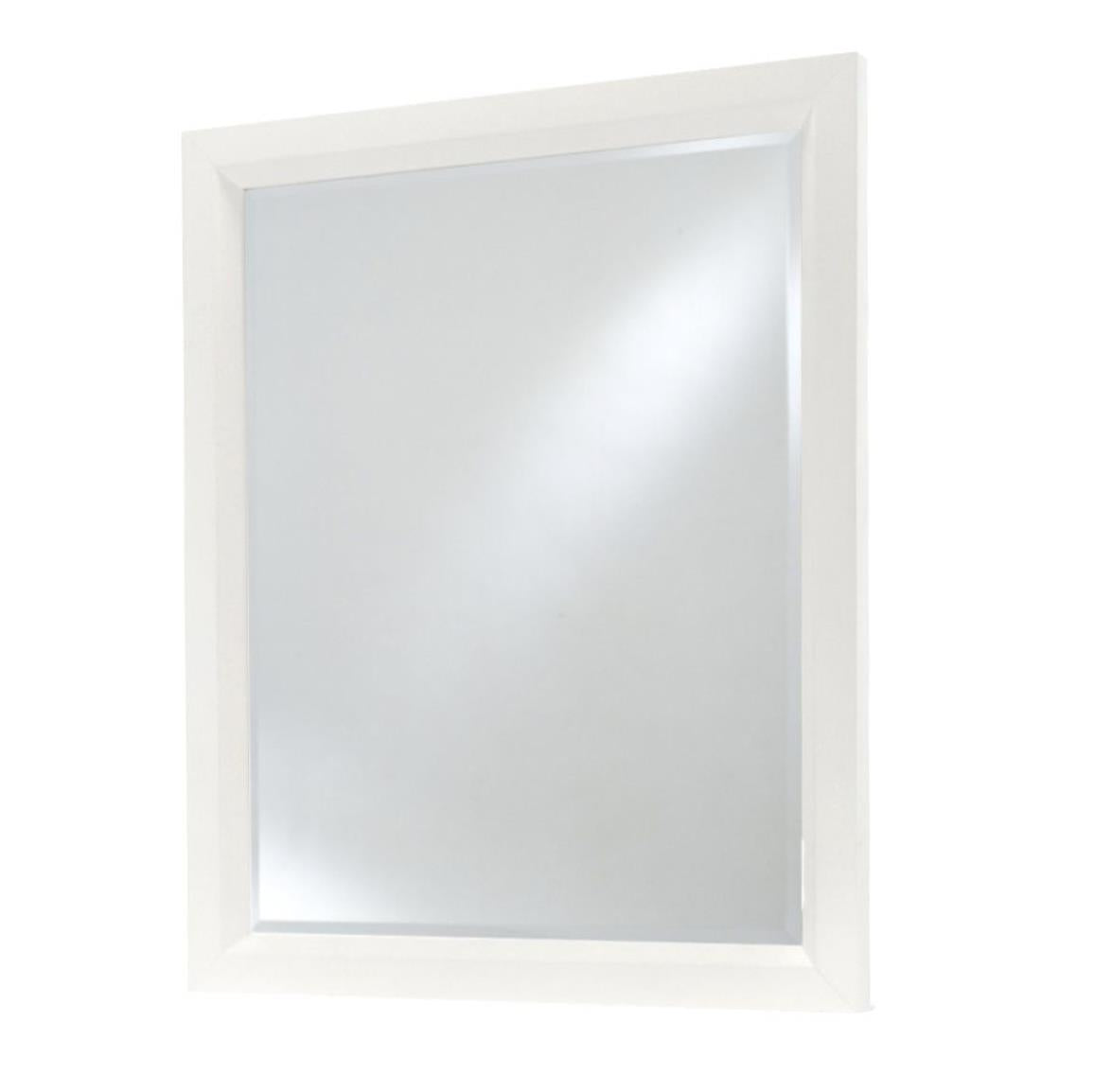 Miramar Mirror. Sand and Stark White Finish