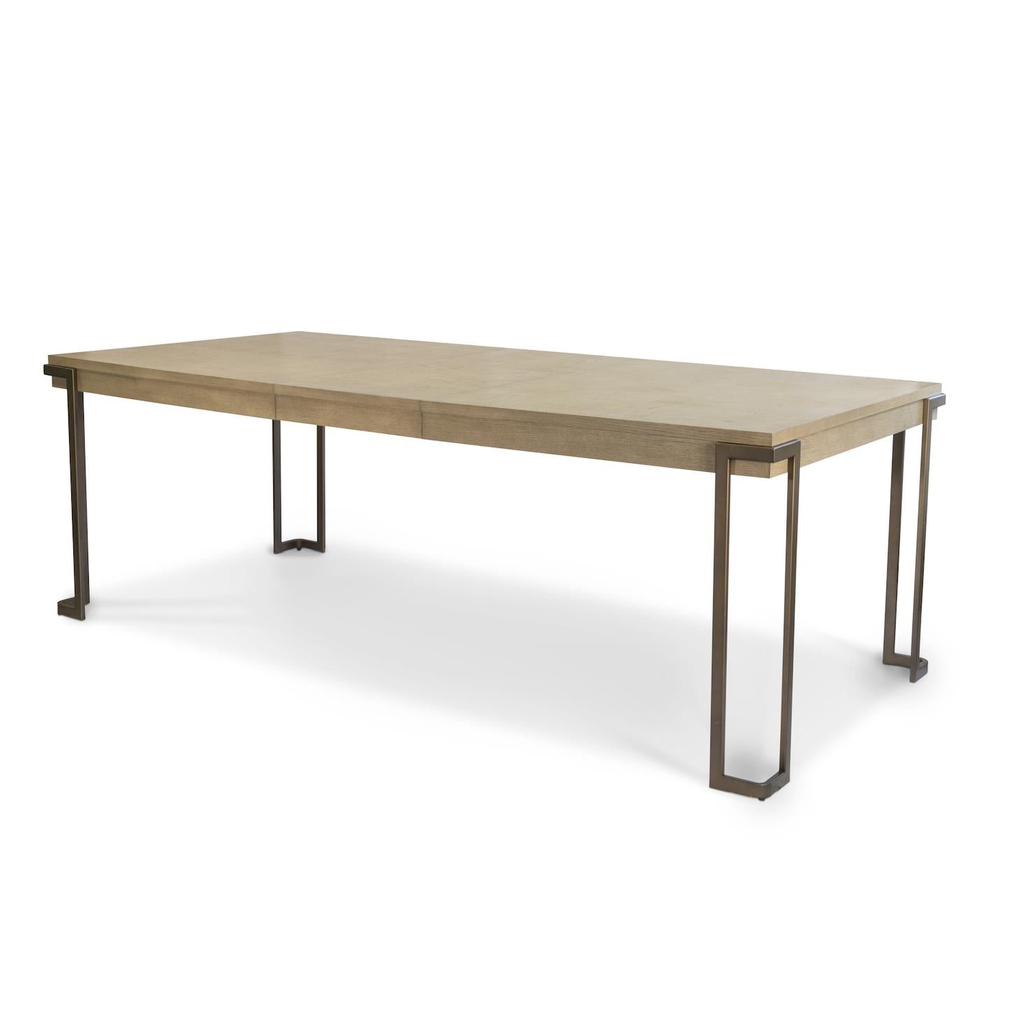 Rio Vista Rectangular Dining Table Base. Muted Earth Tones and Clay Finish. Must order top for complete table