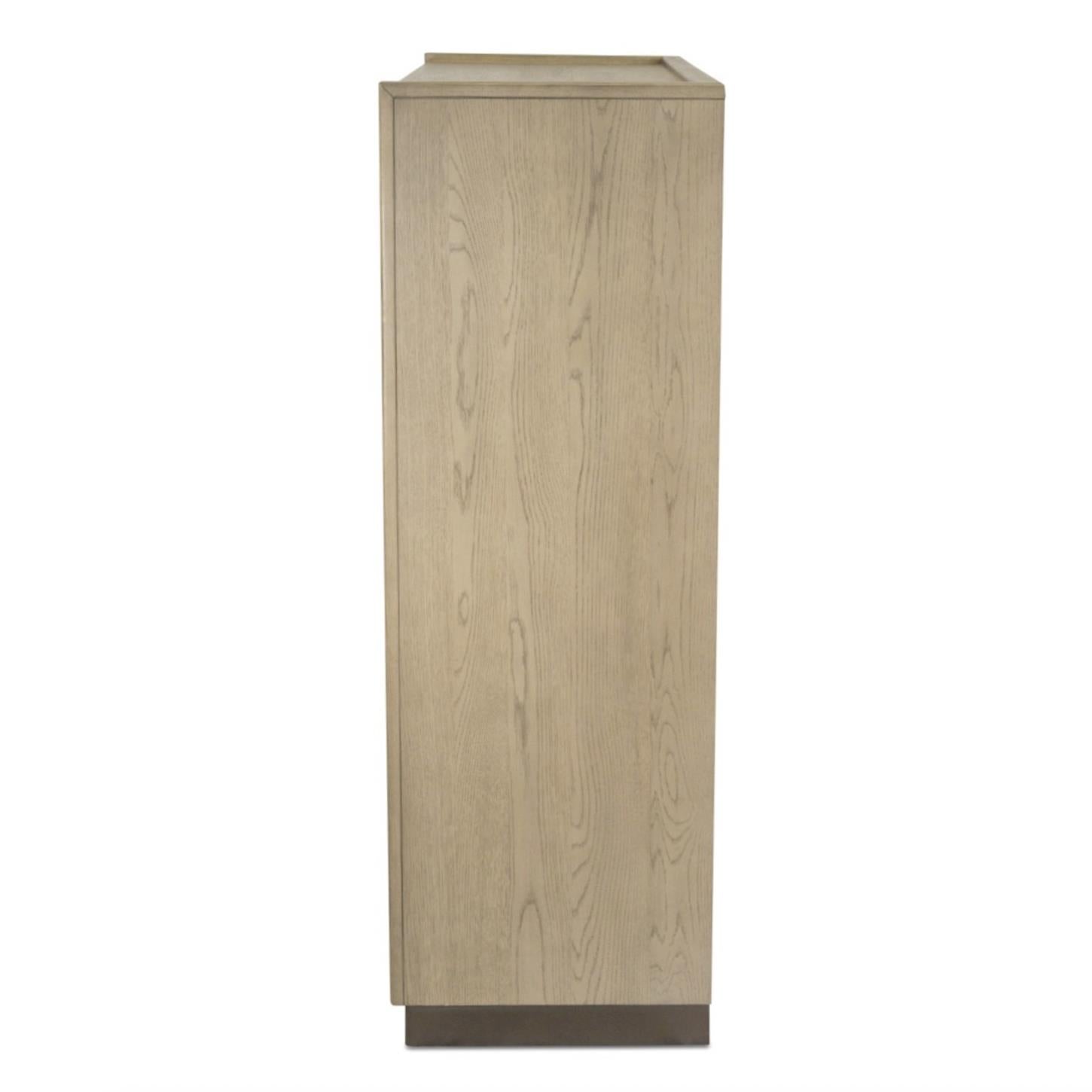 Rio Vista Woven 5 Drawer Chest. Muted Earth Tones and Clay Finish