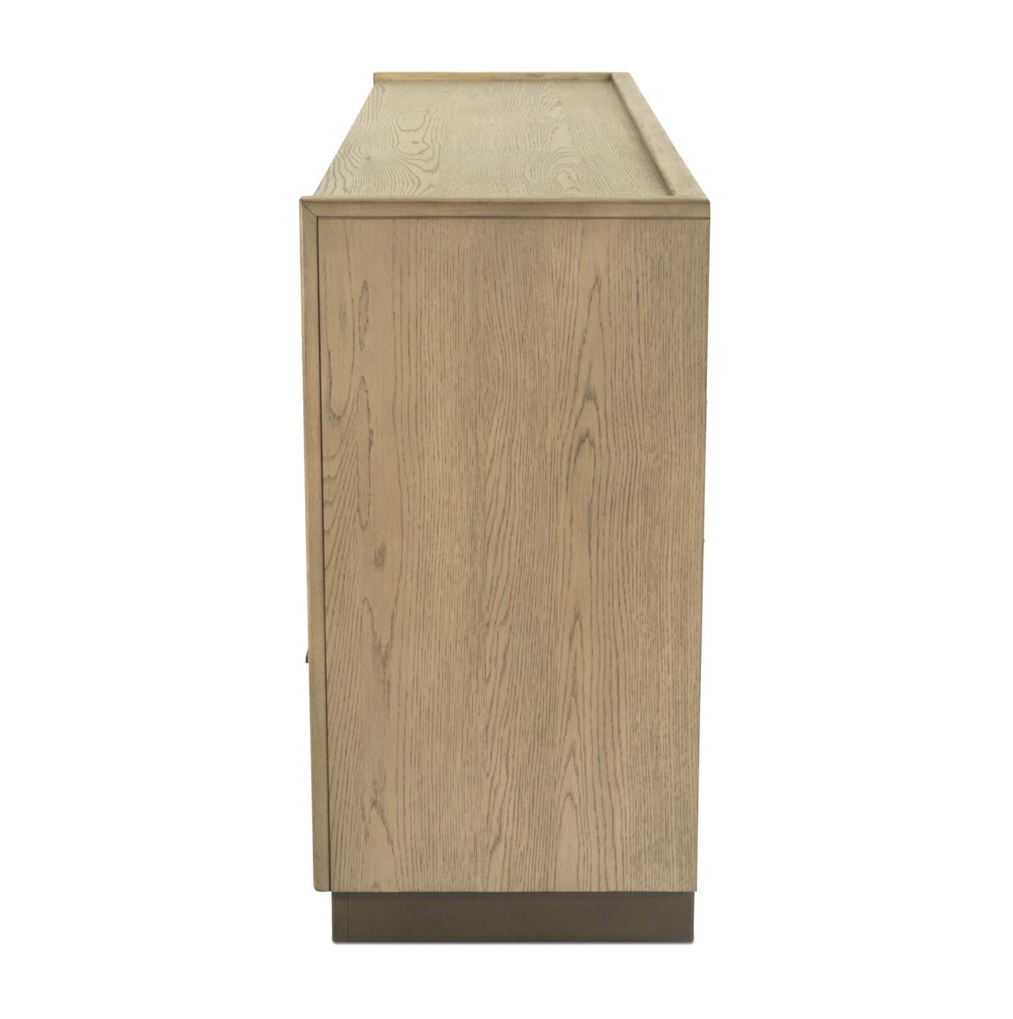 Rio Vista Woven 6 Drawer Dresser. Muted Earth Tones and Clay Finish