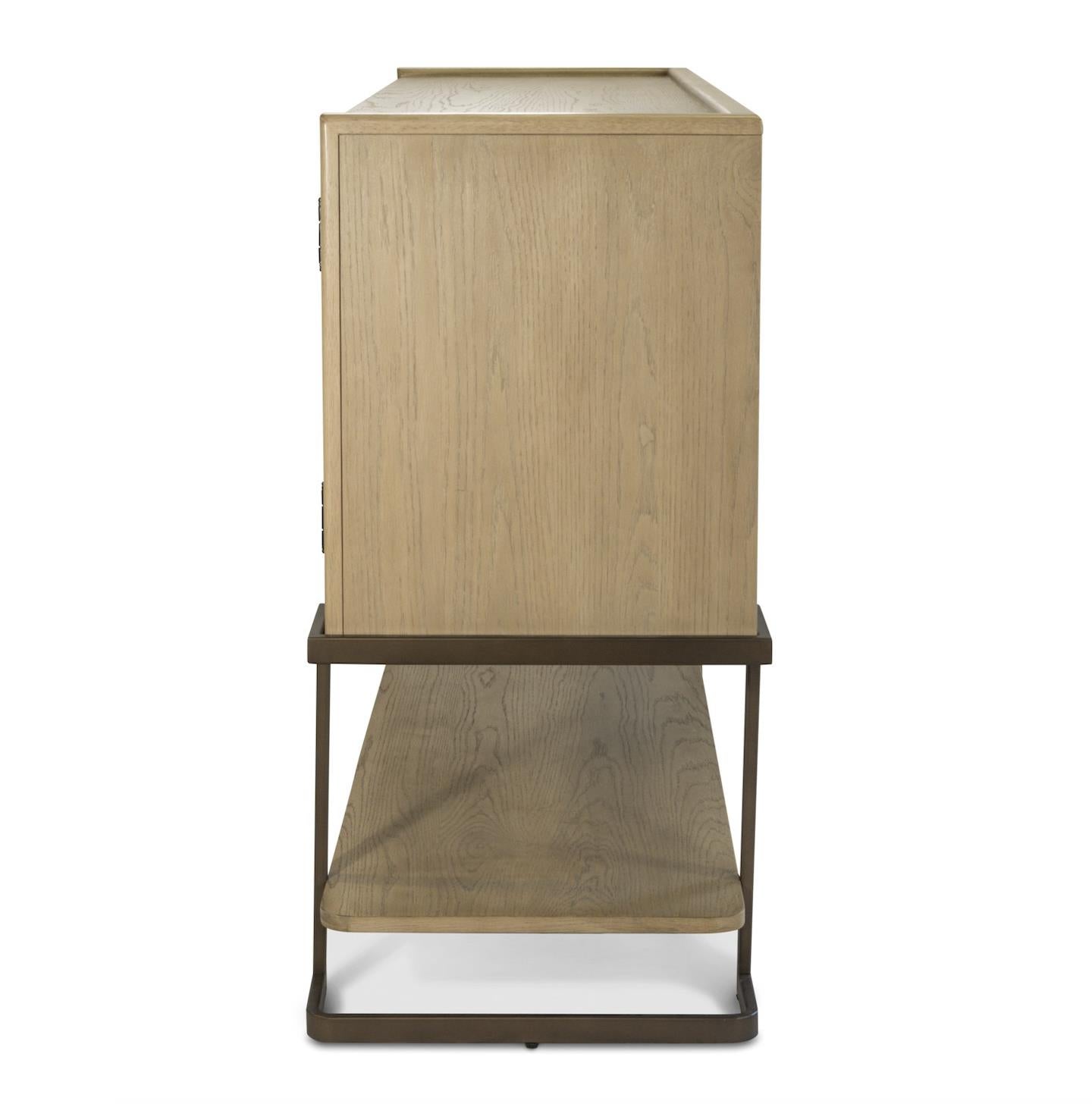 Rio Vista 61" Credenza w/ reversible panels. Muted Earth Tones and Clay Finish