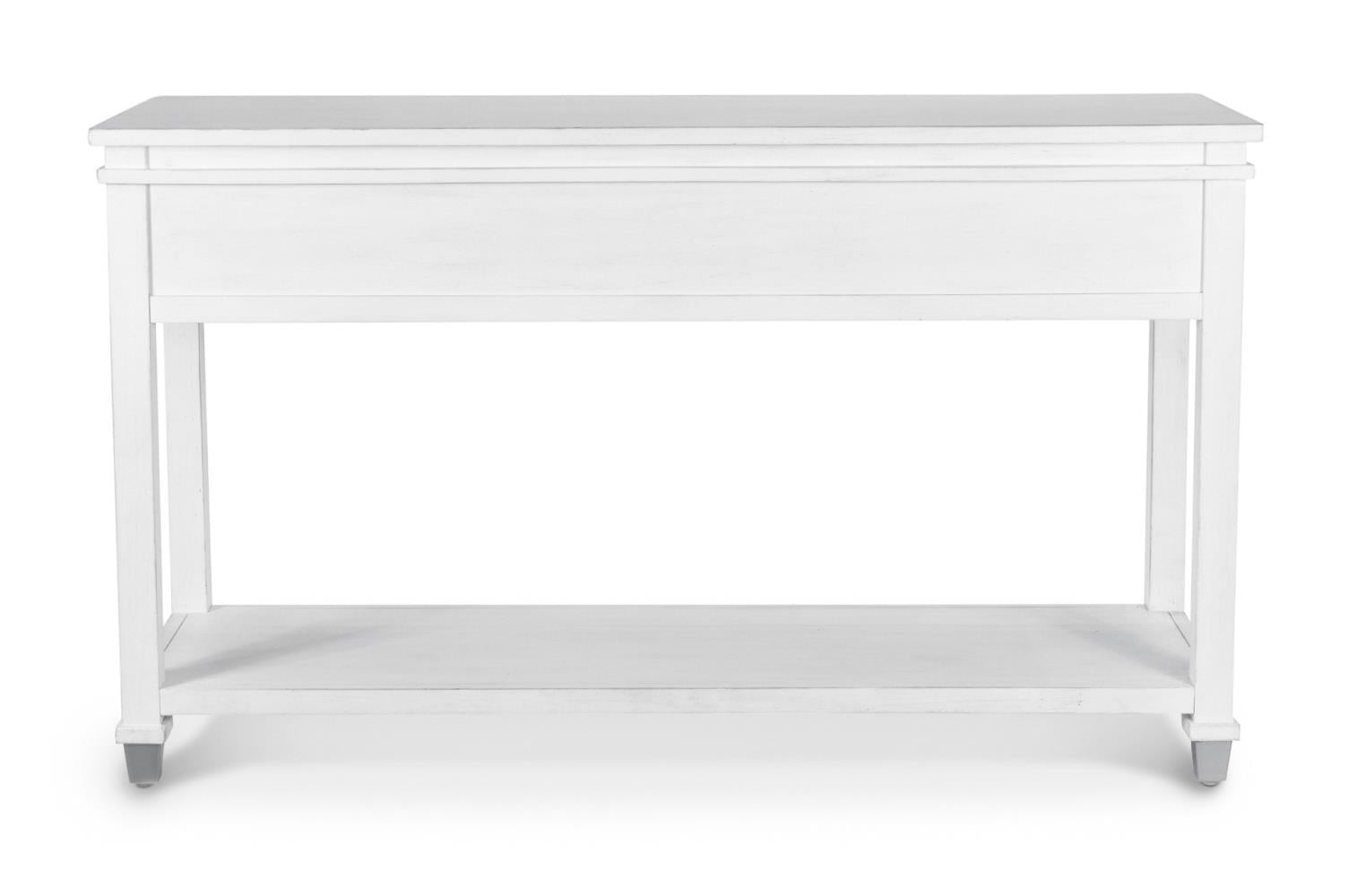 Point Breeze 2-Drawer Console Table. Fresh White Finish
