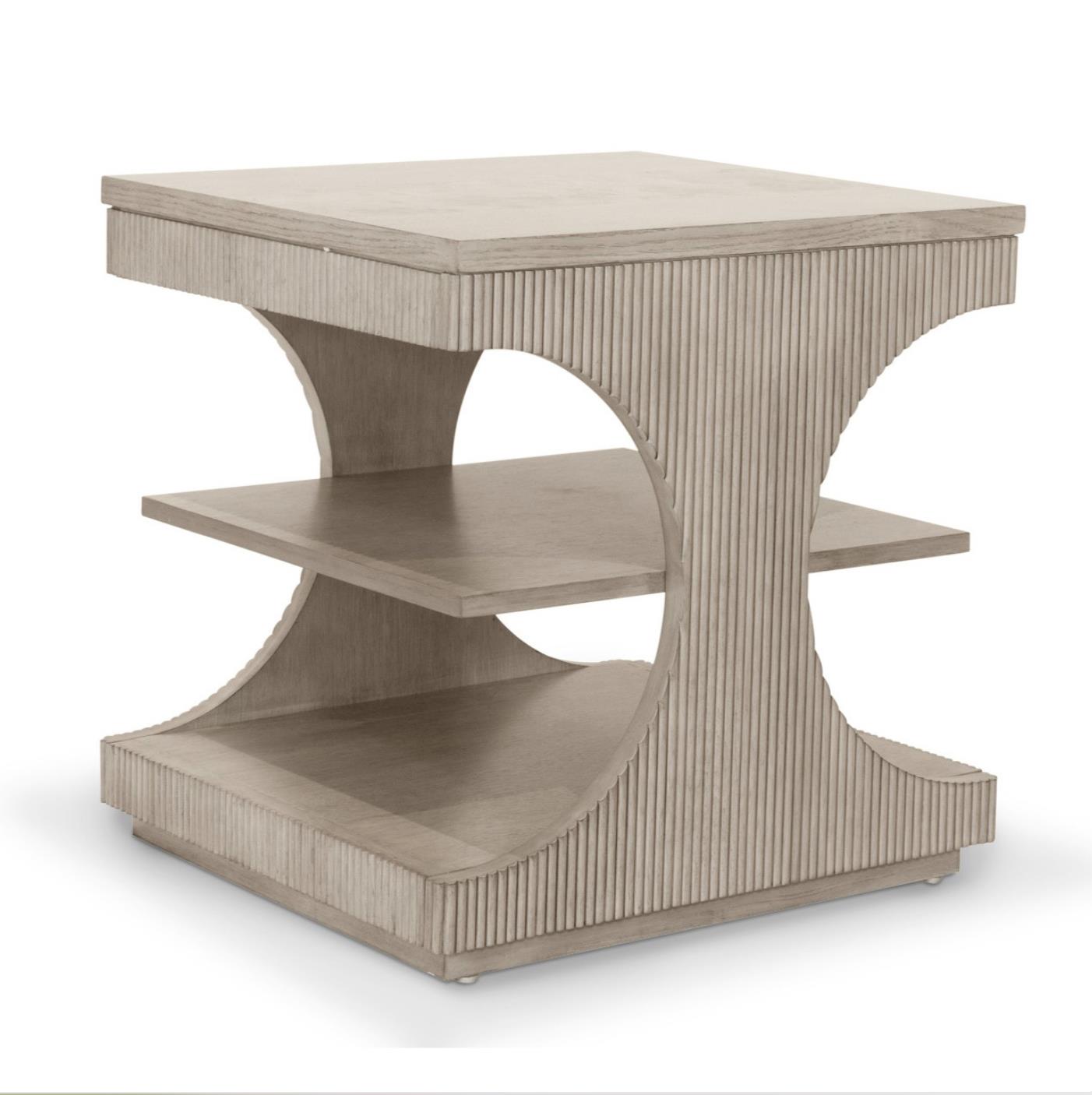 Manhattan Valley End Table. Mappa Burl Light Finish