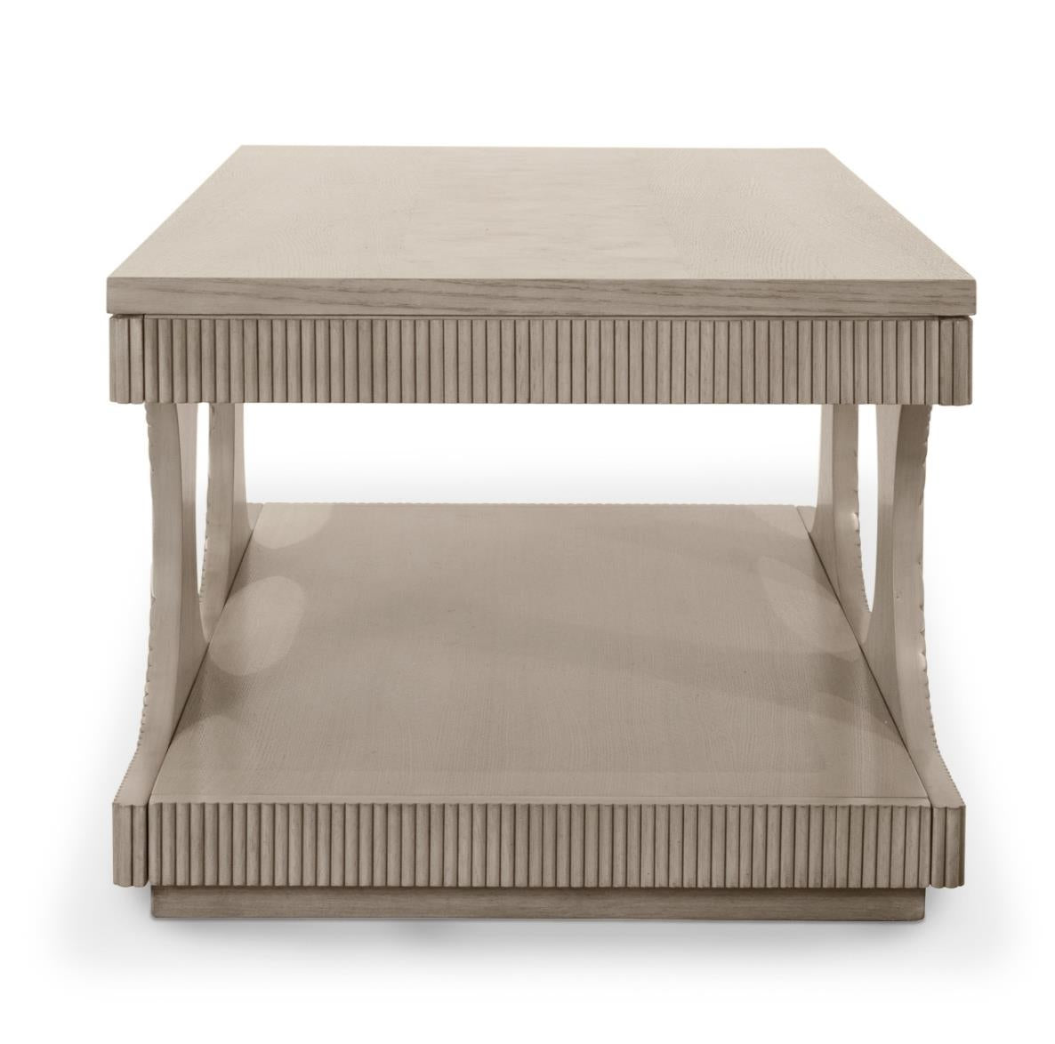Manhattan Valley Cocktail Table. Mappa Burl Light Finish