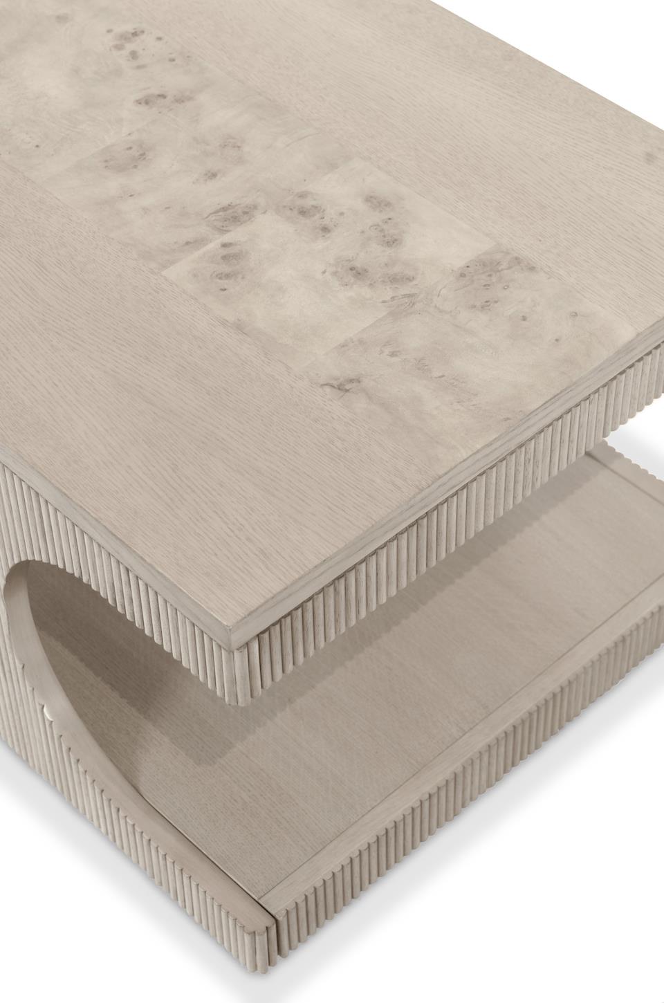 Manhattan Valley Cocktail Table. Mappa Burl Light Finish