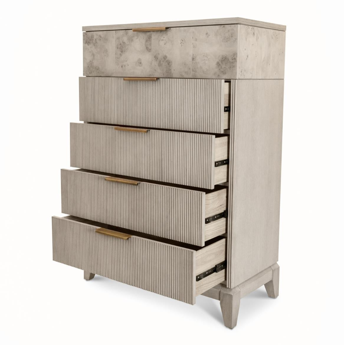 Manhattan Valley 5 Drawer Chest Mappa Burl and