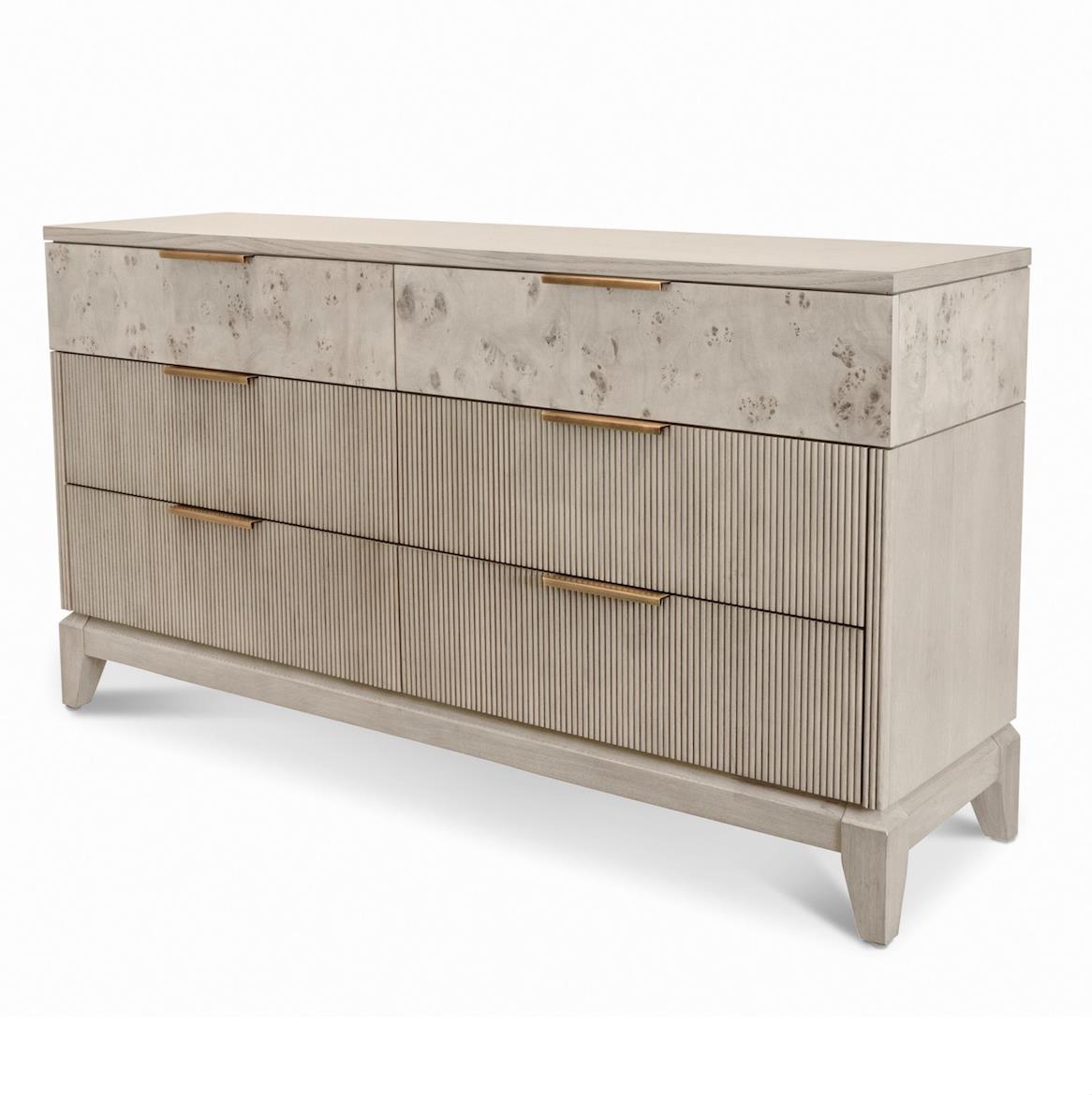 Manhattan Valley 6 Drawer Dresser Mappa Burl and