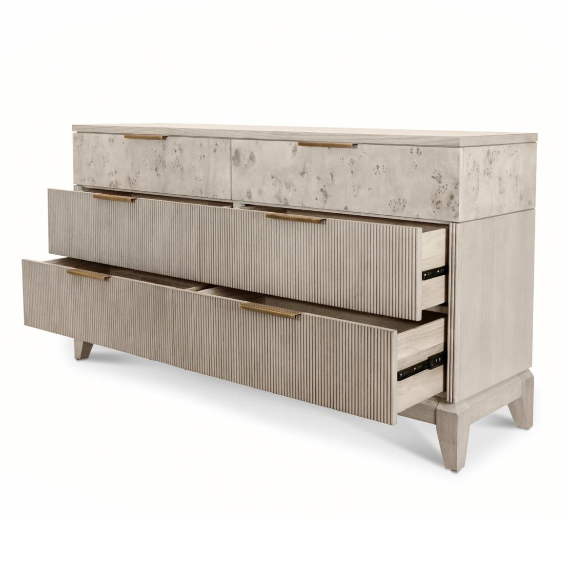 Manhattan Valley 6 Drawer Dresser Mappa Burl and