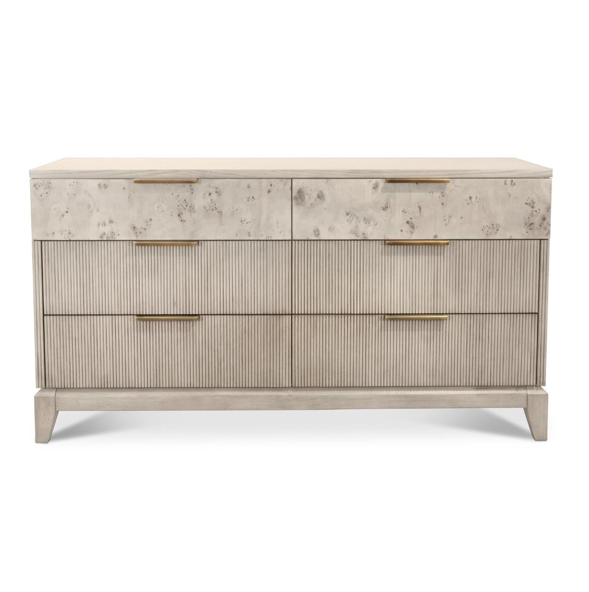 Manhattan Valley 6 Drawer Dresser Mappa Burl and