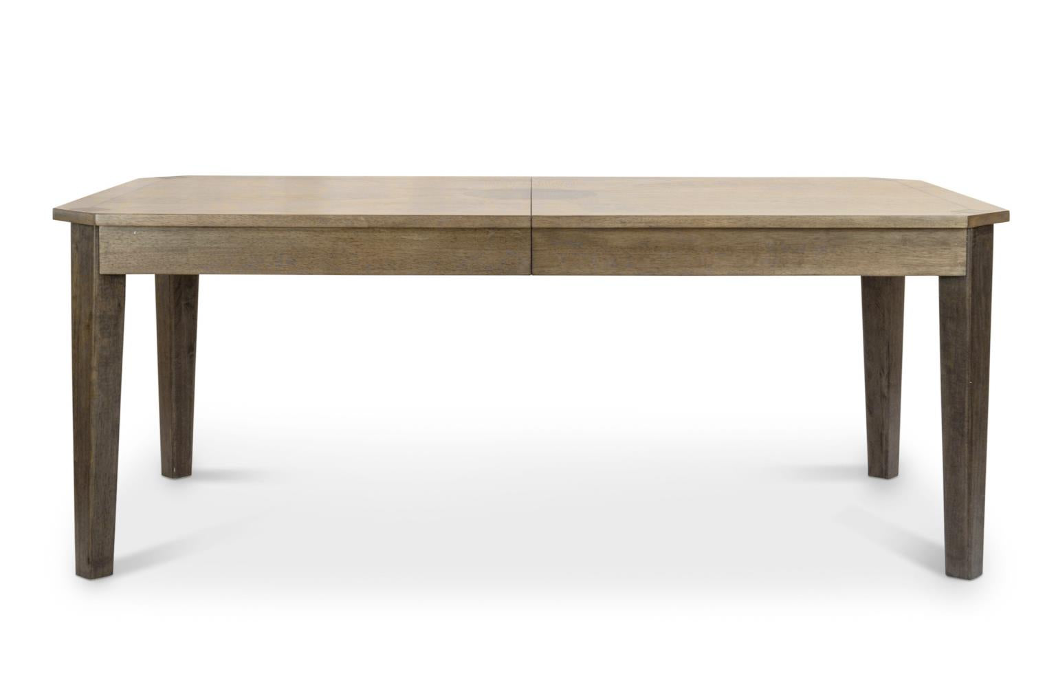 Sun Haven Rectangular Dining Table w/ Self Storing Leaf (78"-96"). Oak and Walnut Finish